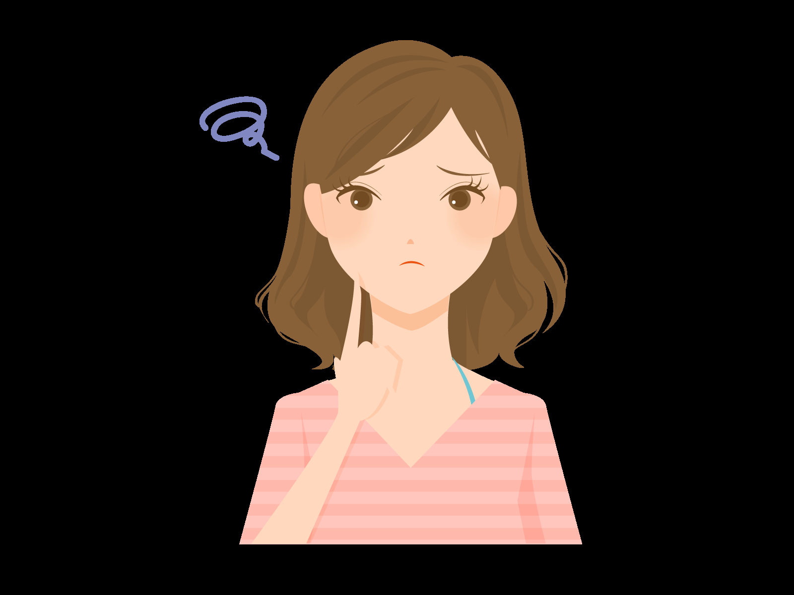 鼻の皮がむける