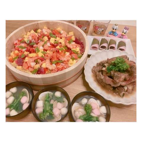 辻希美　ひな祭りにご飯作り過ぎも子供達が食べて「嬉しかったぁ」寿司、スペアリブ