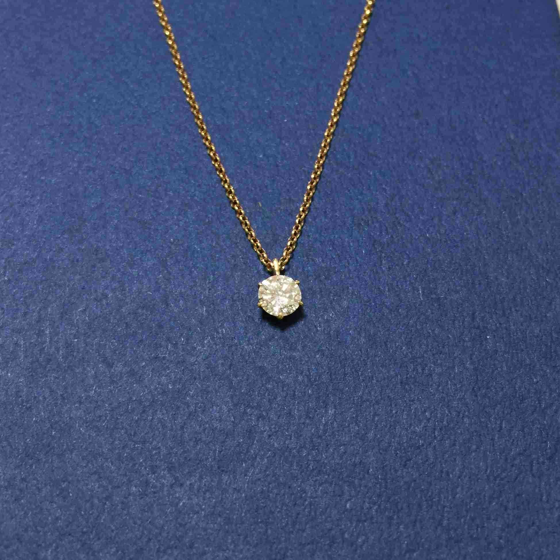 一粒石のダイヤのネックレスのチェーンはゴールド派 プラチナ派 ガールズちゃんねる Girls Channel