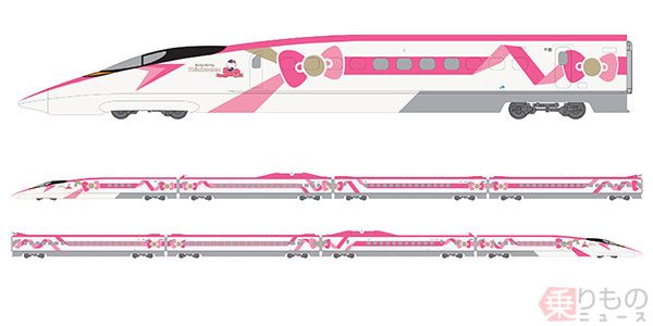 「キティ新幹線」6月30日デビュー！　内装も発表　ハローキティ仕様の「かわいいお部屋」