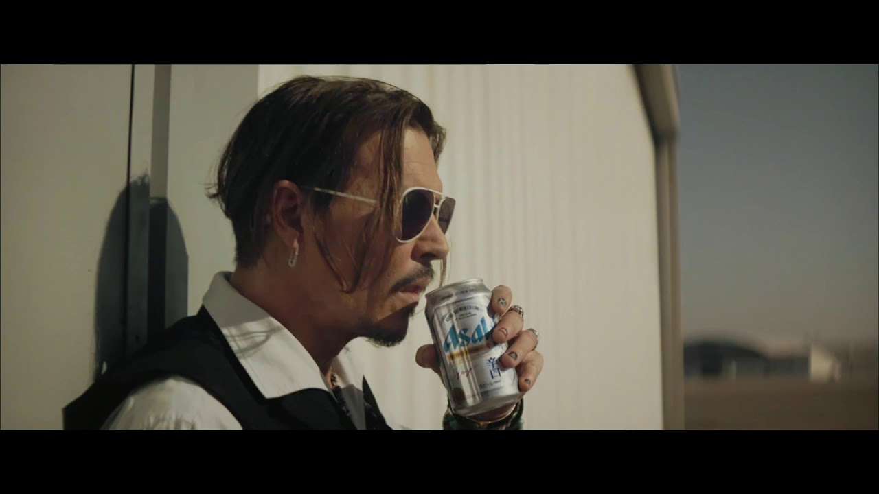 【CM】アサヒビール　瞬冷辛口　ジョニー・デップ - YouTube