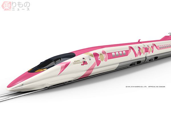 「ハローキティ新幹線」今夏登場　500系を「おしゃれにかわいく」飾りつけ　JR西日本