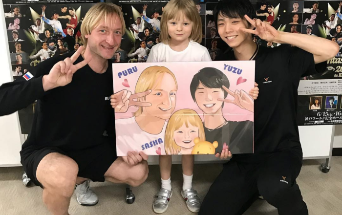 羽生結弦、サーシャ君との“天使すぎる1枚”が2万超反響　「破壊的可愛さ」の声も