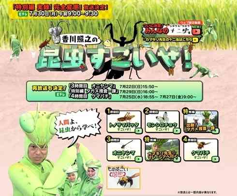 Ｅテレ「香川照之昆虫すごいぜ！」の新作だ！　第7弾は、カブトムシの“完全変態”を観察して昆虫愛が爆発（ねとらぼ） - Yahoo!ニュース