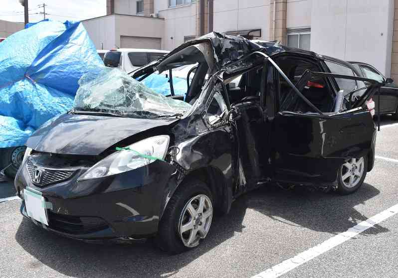 事故：中２運転の車大破　１人死亡４人重軽傷　岡山 - 毎日新聞