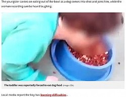 学習障害を抱える男児にドッグフードを食べさせた母親(ブラジル)