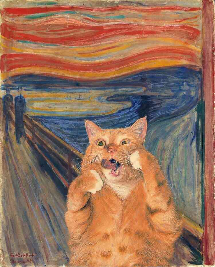 猫の絵を貼るトピ