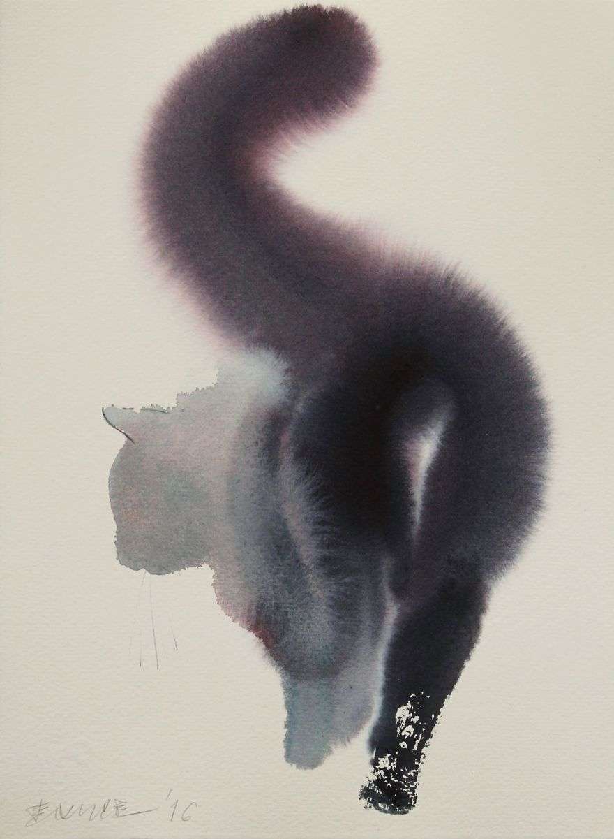 猫の絵を貼るトピ