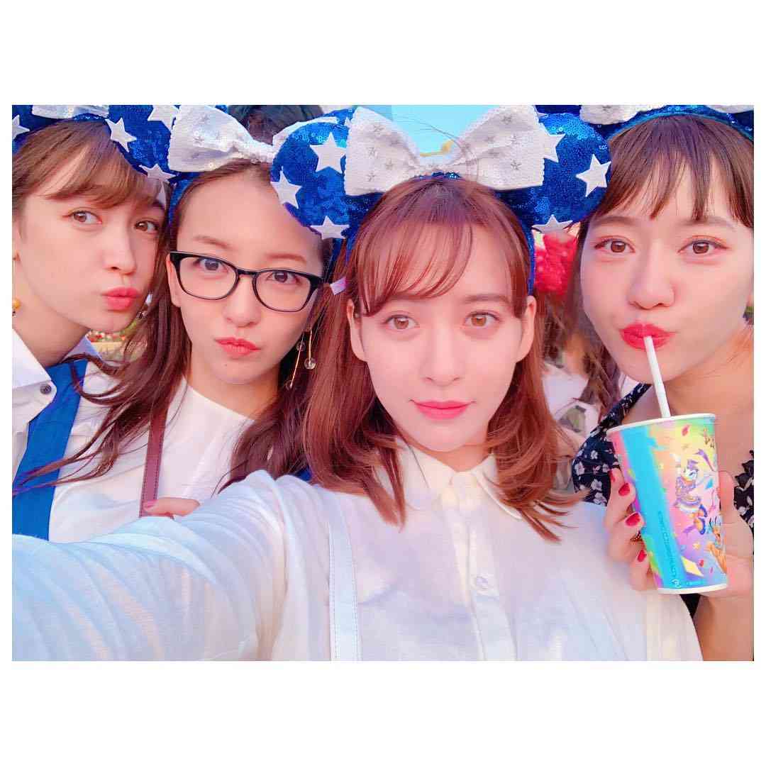 板野友美、野崎萌香・藤井サチらとプライベートディズニー「美女だらけ」「目立つ」と反響