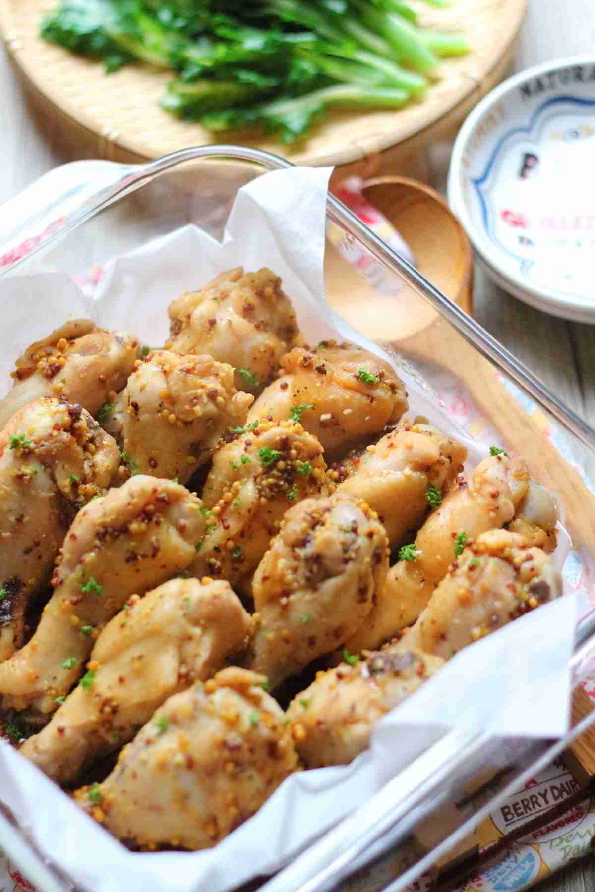 電子レンジで作るハニーマスタードチキン（鶏手羽元） by 小春 | レシピサイト「Nadia | ナディア」プロの料理を無料で検索
