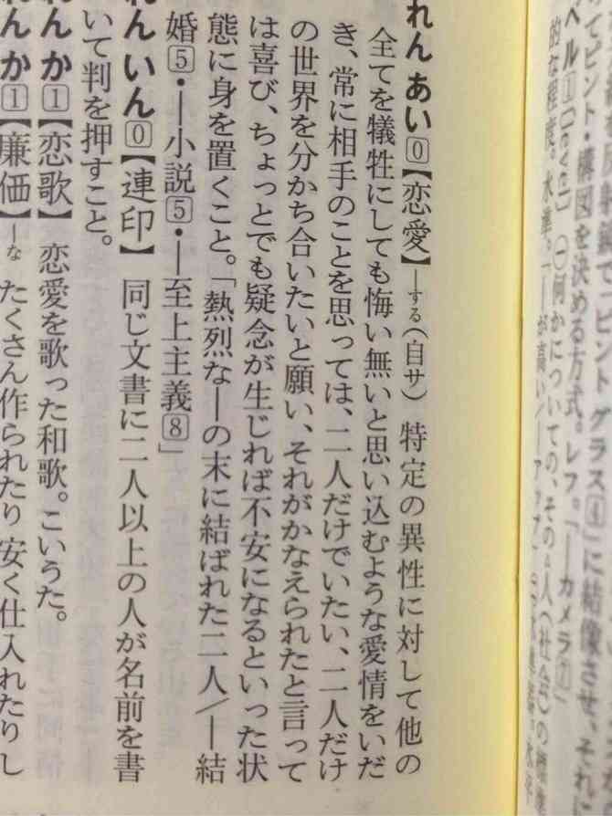 ヤバい辞書『現代新国語辞典』「恋」の定義は？「沼」「草」も仲間入り