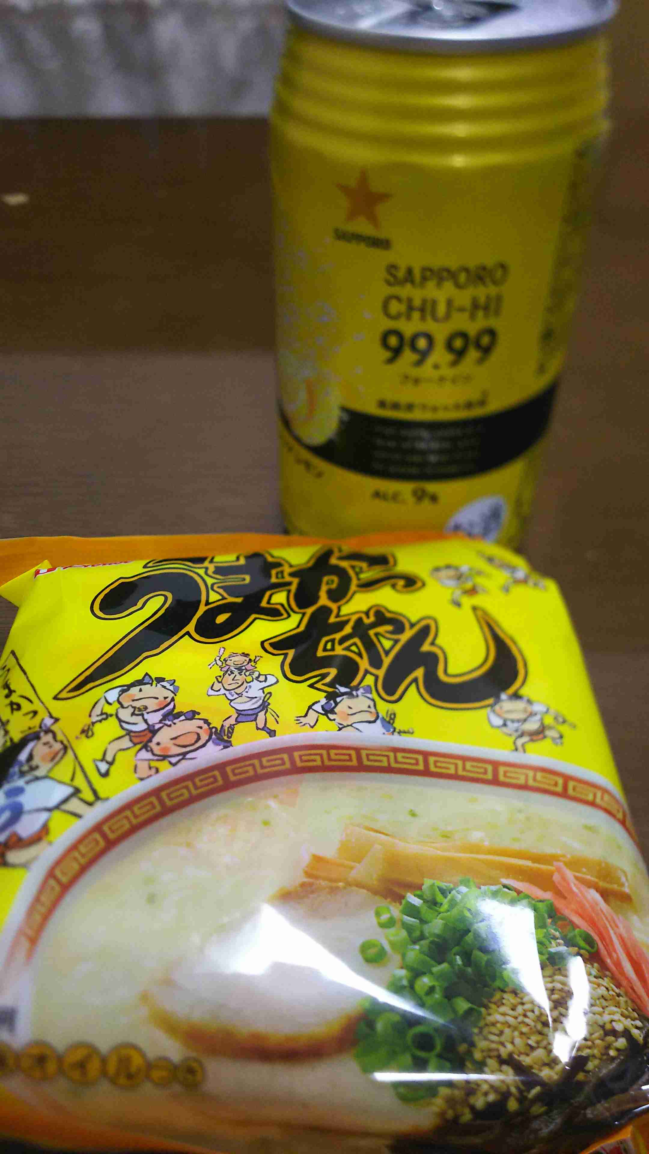 夜中のラーメン