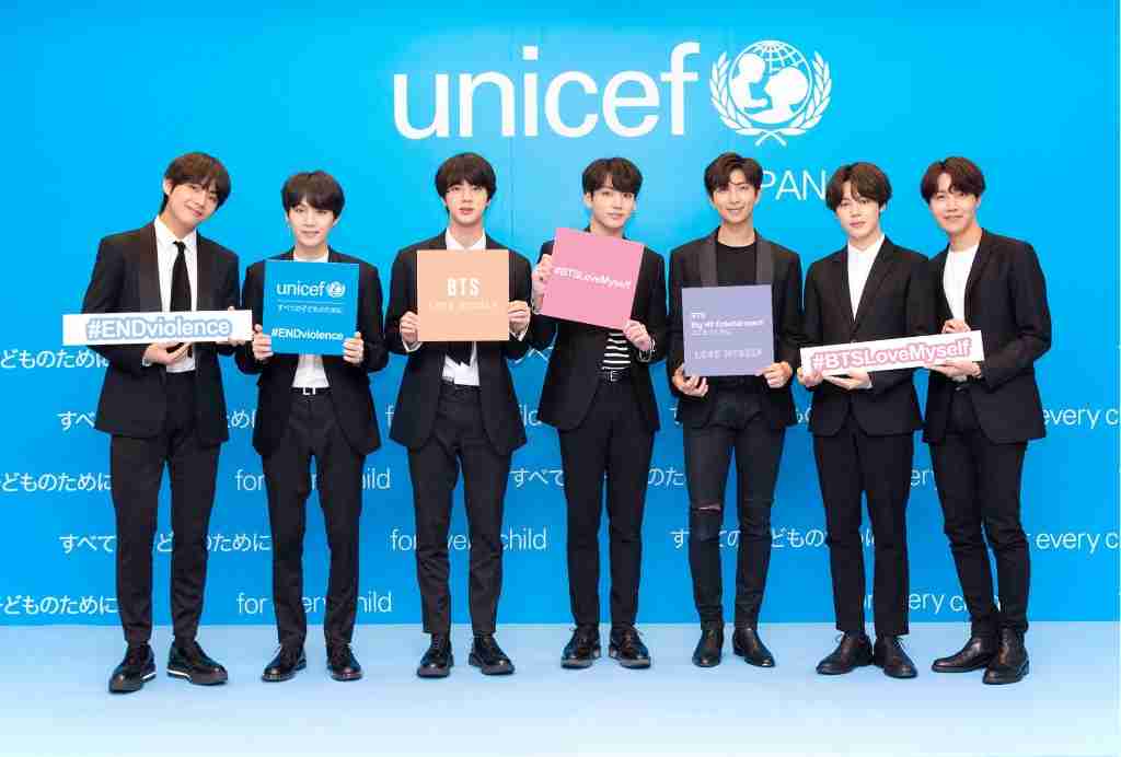 世界的ヒップホップボーイズグループ BTS (防弾少年団) が応援する 子ども、青少年に対する暴力の撲滅を目指す ユニセフ#ENDviolenceキャンペーン