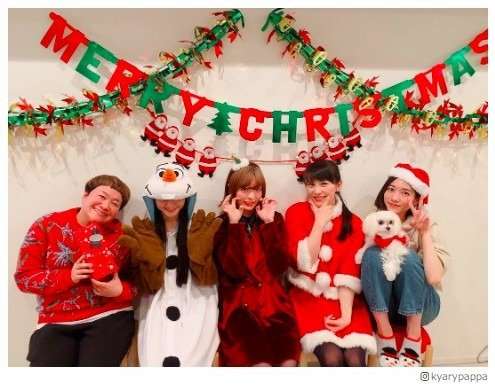 きゃりーぱみゅぱみゅ、Perfume＆ハリセンボン近藤春菜との豪華クリスマスショット披露