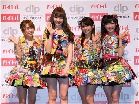 女性アイドルの衣装画像
