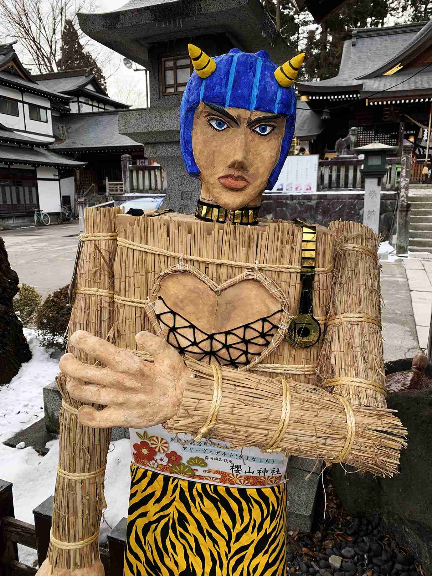【衝撃】神社がジョジョとコラボか / 鬼コスプレのブチャラティ登場で大人気「アリーヴェデルチ！ さよならだ」 ｜ バズプラスニュース Buzz+