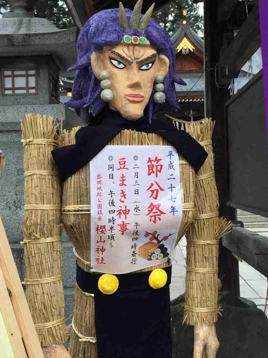 【衝撃】神社がジョジョとコラボか / 鬼コスプレのブチャラティ登場で大人気「アリーヴェデルチ！ さよならだ」