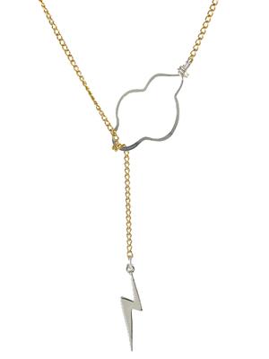 		Weather the Storm Necklace - Silver Bolt – Peggy Li Creations	