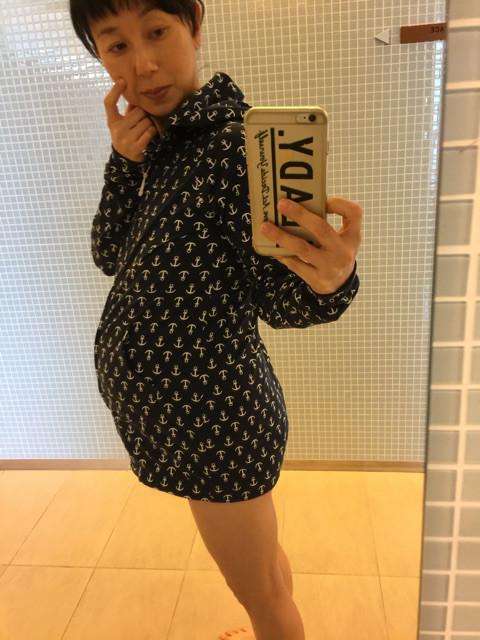 東尾理子、妊娠9ヶ月のぽっこりおなか公開「すごい息切れ」