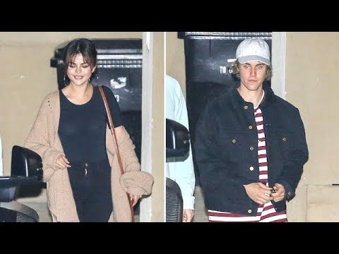 Selena Gomez And Justin Bieber Attend Mass In Hollywood - YouTube
