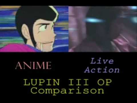 Lupin III Anime VS Live Action OP comparison - YouTube