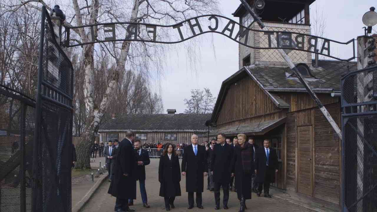 Vice President Pence and Mrs. Pence Visit Auschwitz and Birkenau - YouTube
