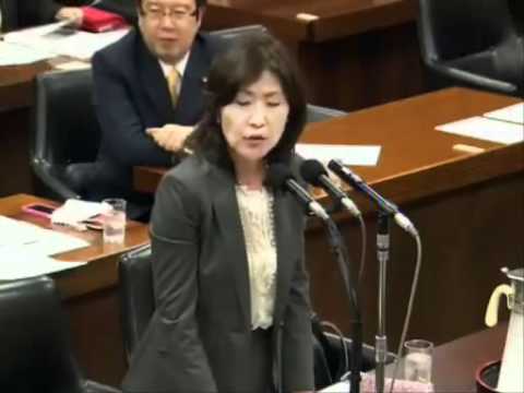 稲田朋美　韓国での反日デモに参加した岡崎トミ子は辞任しろ　平成22年10月22日2 - YouTube
