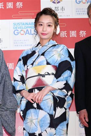 宇垣美里アナ、浴衣姿で京都弁PR「祇園祭におこしやす」