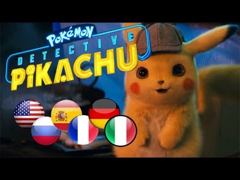 POKEMON Detective Pikachu Voice Comparison | 6 Different Languages - YouTube