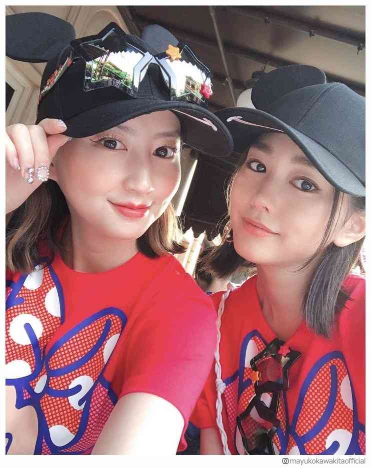 桐谷美玲＆河北麻友子が“お泊りディズニー” フル装備の“みれまゆ”コンビに反響