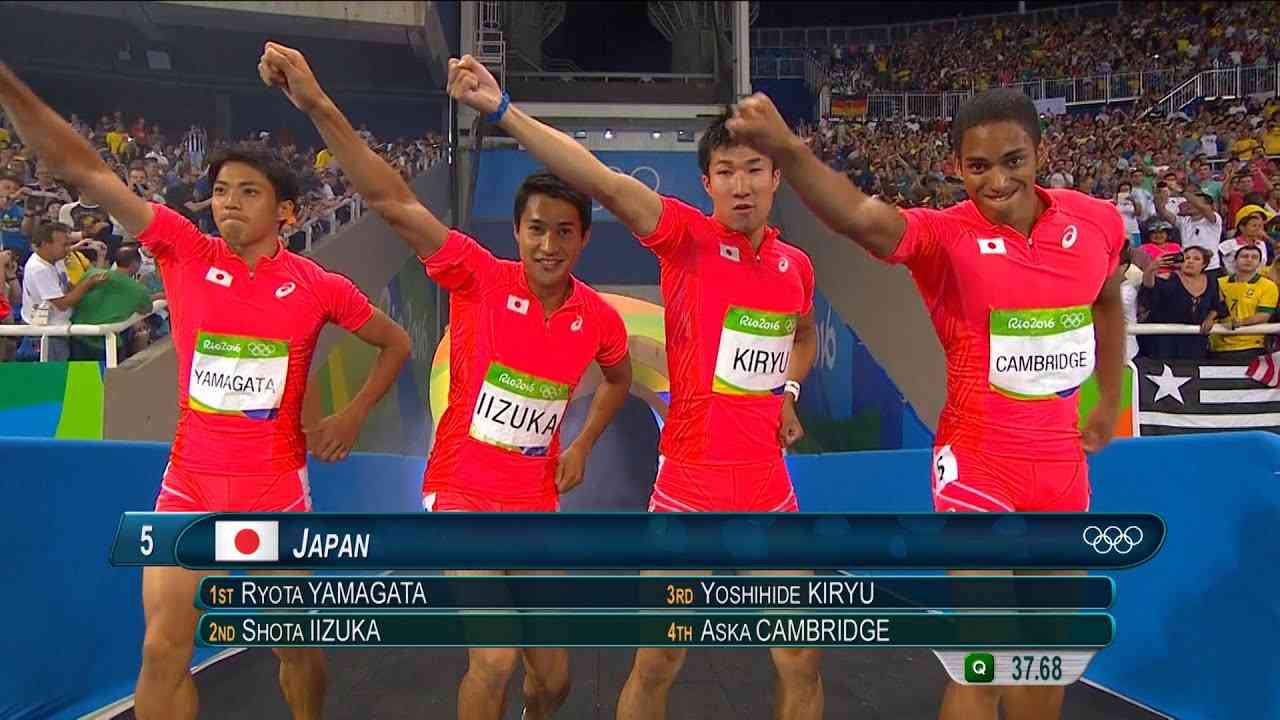 【NHKリオ】ノーカットで400mリレー決勝！ アジアの短距離史上 最速の走りを目撃せよ - YouTube