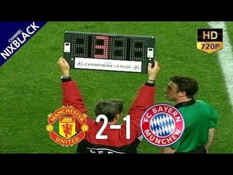 Manchester United 2-1 Bayern Munich 1999 UCL Final All Goals & Extended Highlight HD/720P - YouTube