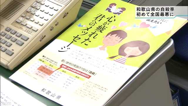 和歌山県の自殺率 全国最悪に｜NHK 和歌山県のニュース