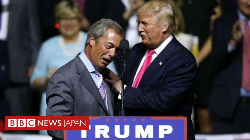 トランプ米大統領、「合意なしブレグジットも視野に」　ファラージ氏を支持 - BBCニュース