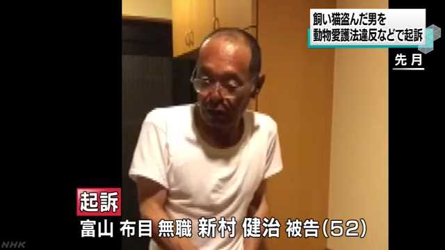 射水市　猫盗み虐待の男を起訴｜NHK 富山県のニュース