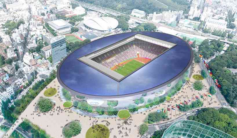 報道陣に公開された「新国立競技場」 ネットの反応は「めちゃくちゃ普通すぎる」