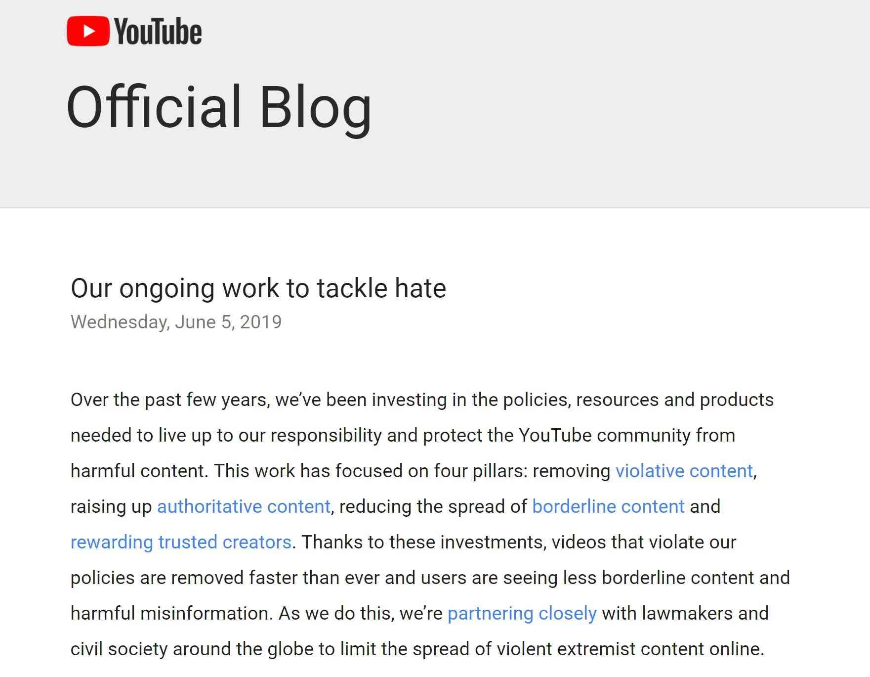 YouTube、差別的な動画禁止を強化するコミュニティガイドライン改定 - ITmedia NEWS