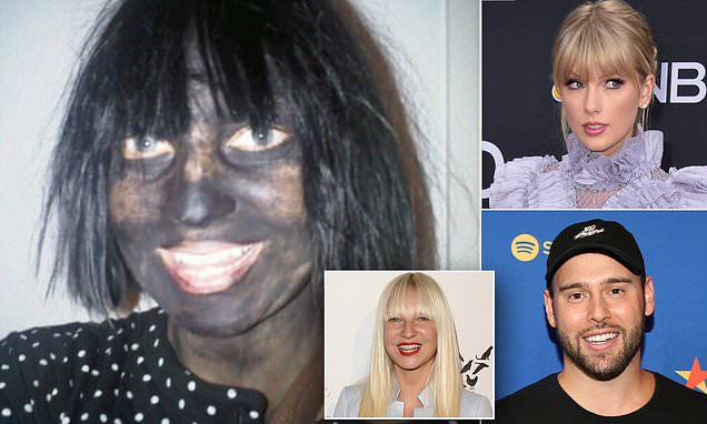 Sia hits back at blackface accusations after Taylor Swift fans slam her for supporting Scooter Braun | Daily Mail Online
