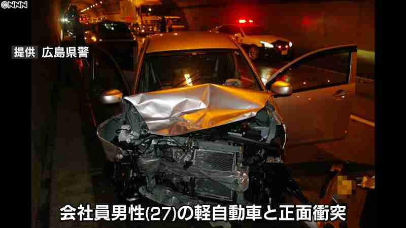 女性教師が飲酒運転で逆走、軽自動車と衝突｜日テレNEWS24
