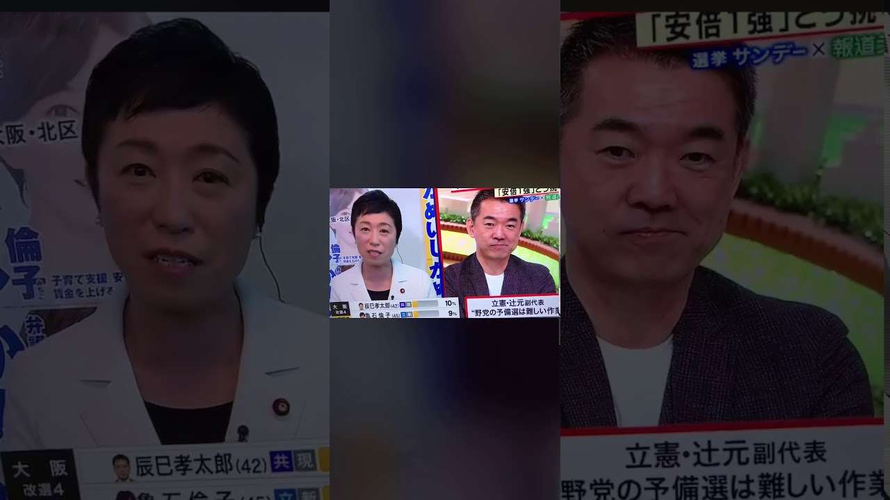 【参院選2019】橋下VS辻元！面白バトル万年野党で頑張ってwww - YouTube