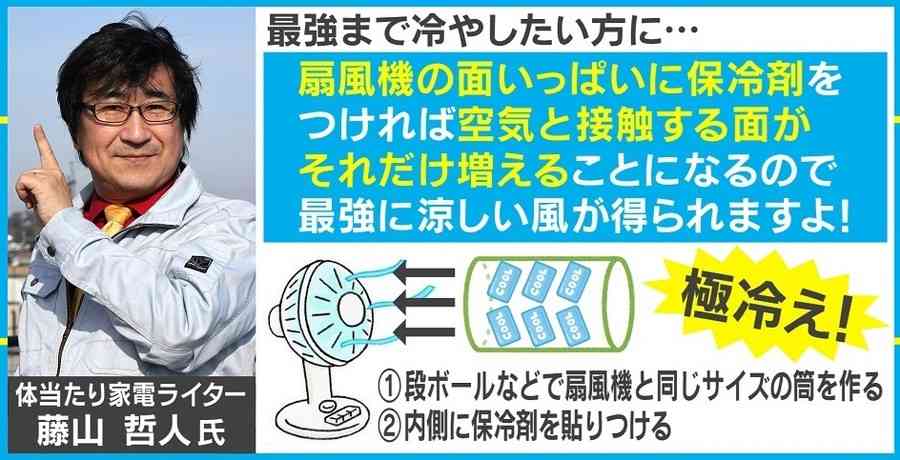 「扇風機+保冷剤=涼しい」ツイートが話題 より効果的に冷やす置き場所は?