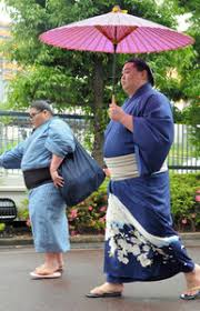 ショートヘアの浴衣