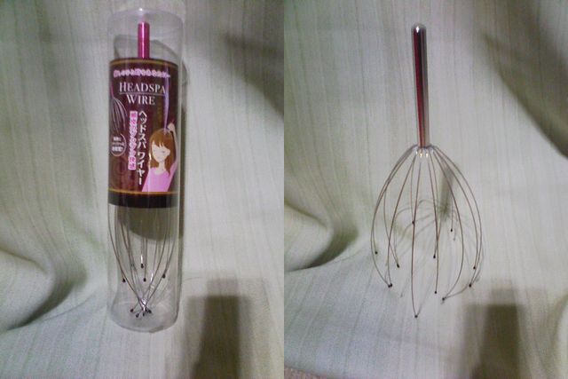 100均のヘッドスパワイヤーで頭皮マッサージ！使えるアイテムの仲間入り！