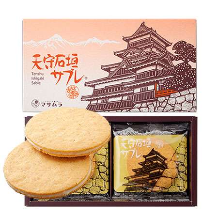 【楽天市場】マサムラ・天守石垣サブレ(8枚入)：ながの東急百貨店