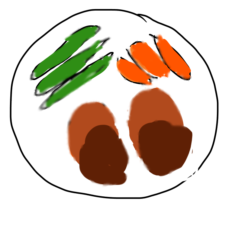 【お絵かき】 今日の夕飯を絵で教えて