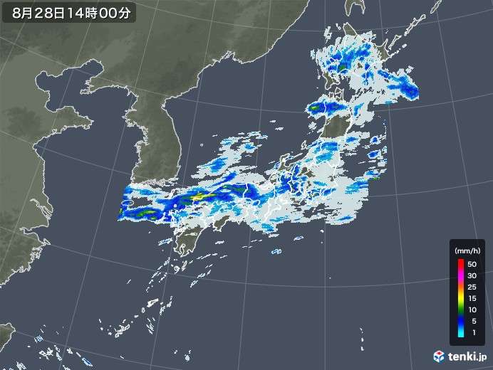 雨雲の動き(予報) - 日本気象協会 tenki.jp