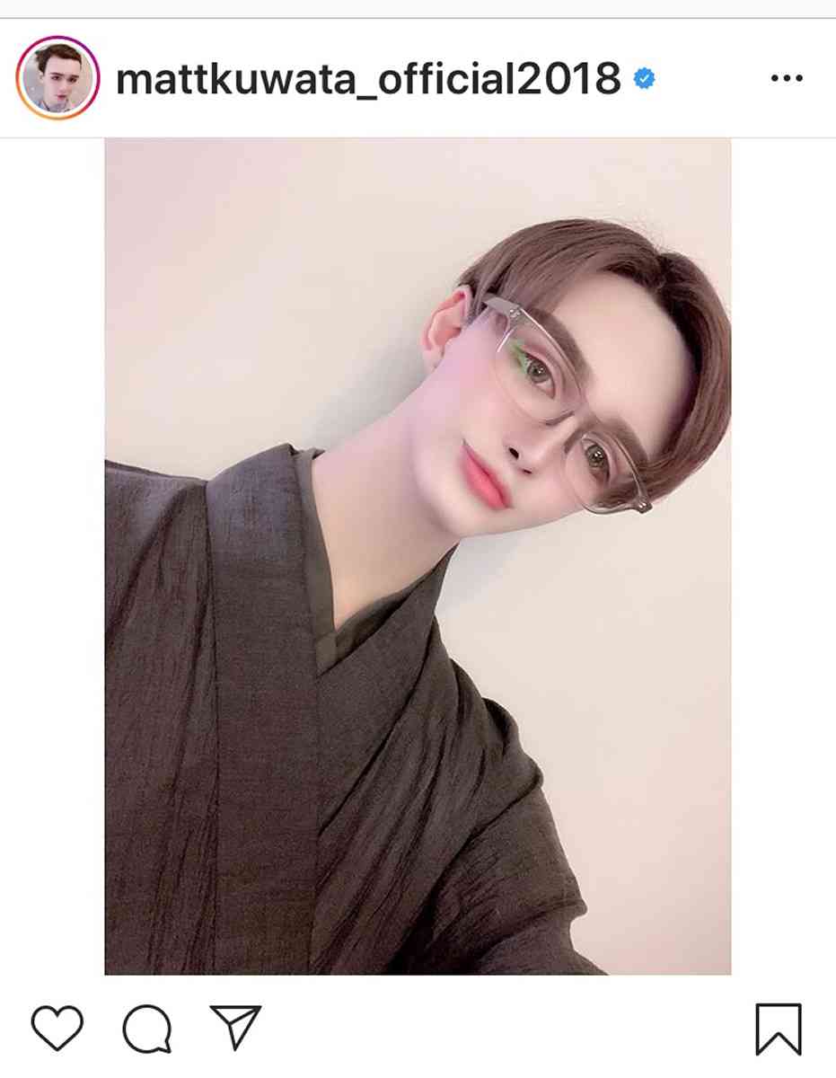 Ｍａｔｔのメガネ＆浴衣姿に「インテリ浴衣男子って感じ」「色気があってステキ」と反響 : スポーツ報知