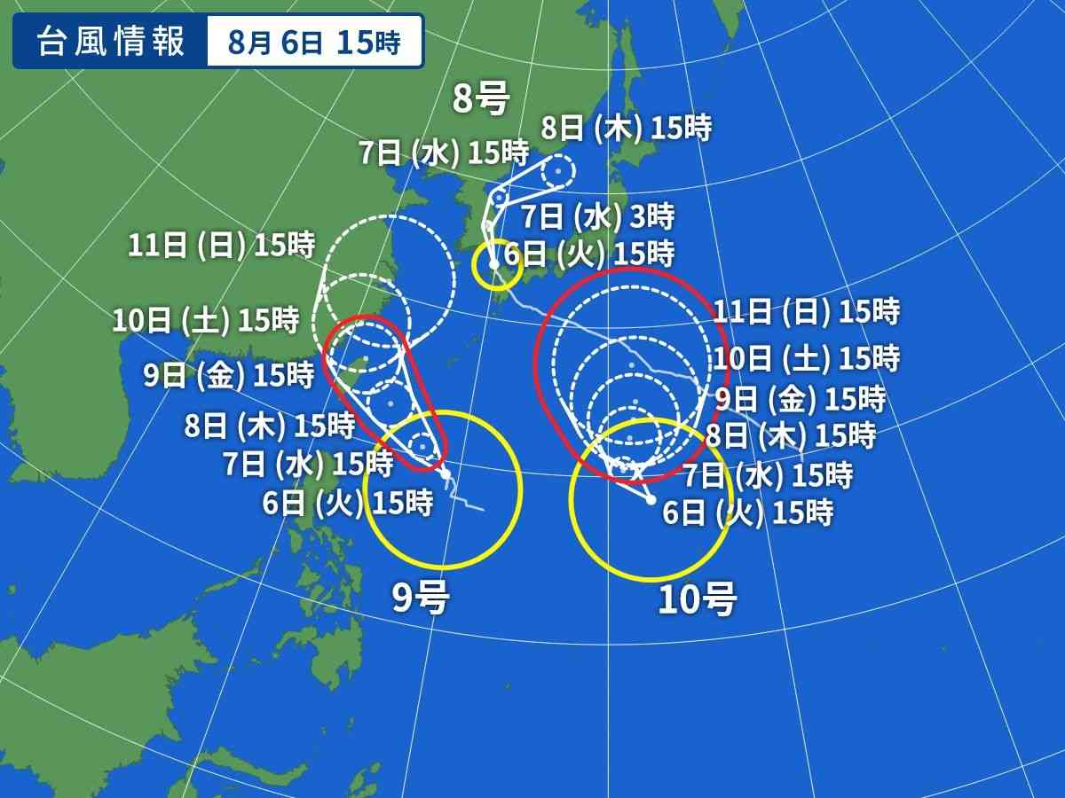 【情報共有】台風8号が宮崎市付近に上陸、九州を横断へ 暴風・大雨に厳重警戒
