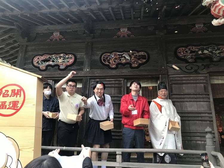 【イベントレポート】如月マロンの節分バスツアー盛況、西本が角刈りになった理由も明かされる（写真30枚） - お笑いナタリー
