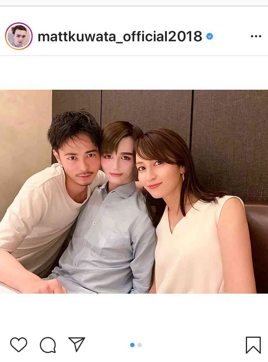 Matt、憧れの矢田亜希子&成田凌と密着ショット「朝までコースで騒ぎ過ぎた」